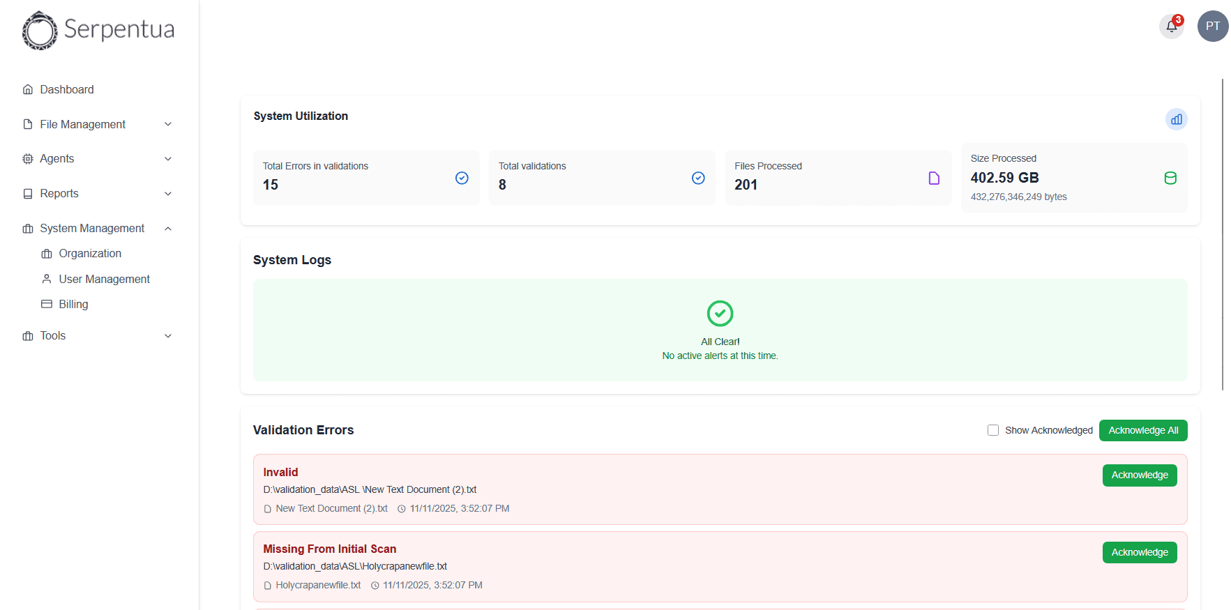 Cloud Platform Dashboard